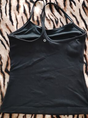 lululemon athletica Women's Black Strappy Tank Top